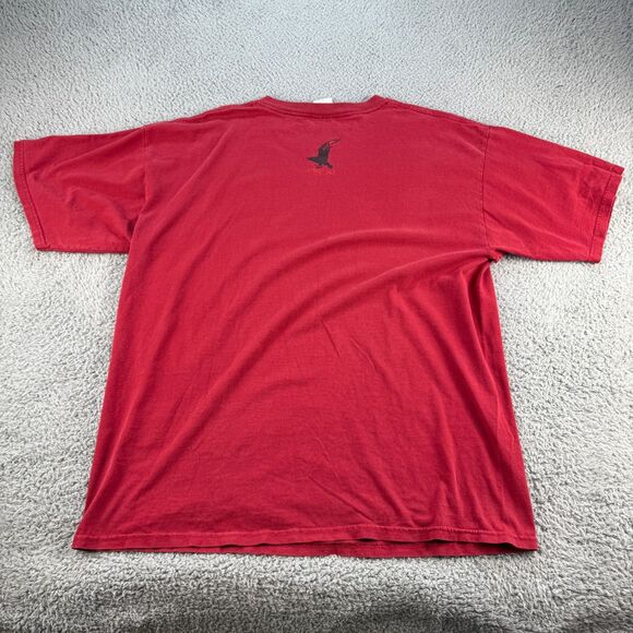 Vintage Atreyu Band Shirt Mens XL Red Gildan Y2K Metal Bird Logo Thrashed - Picture 3 of 13